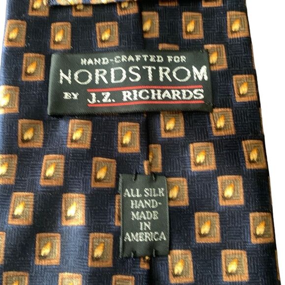Pre Owned Men’s J. Z. Richards for Nordstrom Hand Crafted Tie Neck Tie Necktie - Picture 4 of 5